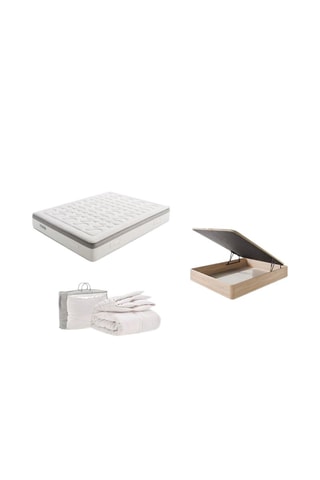 Pack colchón Hotel 5 estrellas, canapé abatible de madera y nórdico - 30 cm