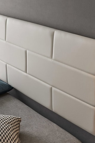 Grenenhouten Hoofdbord om op te hangen Wit