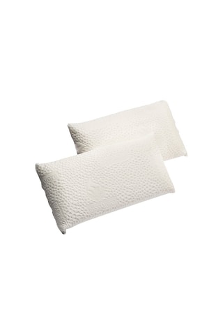 2 Memoryfoamhoofdkussens met Aloë Vera Half-stevig