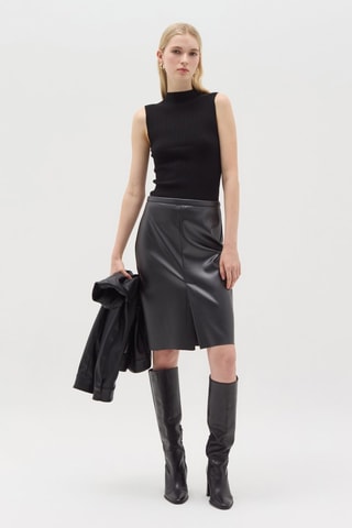 Mouwloze trui - Zwart