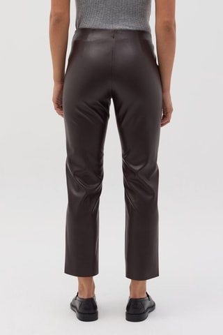 7/8 Broek Hoge Taille. Bruin