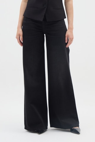 Jeans wide legs - Zwart