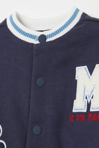 Teddy polaire en coton biologique Mickey Disney - Indigo