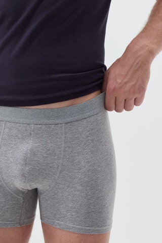 Boxer en coton biologique - Gris chiné