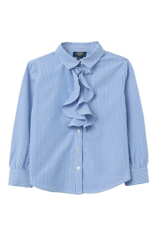 Blouse - Kobaltblauw en Wit