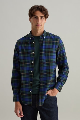 Chemise - Bleu marine et vert