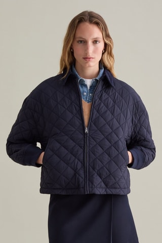 Gewatteerde Jas - Marineblauw