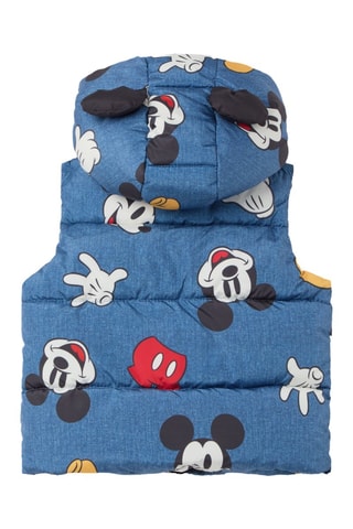 Doudoune sans manches Mickey Disney - Bleu marine