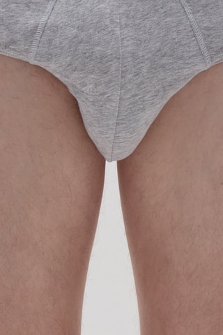 Slip en coton biologique - Gris chiné