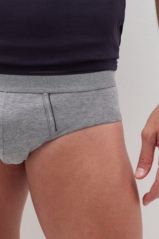 2 slips - Gris chiné