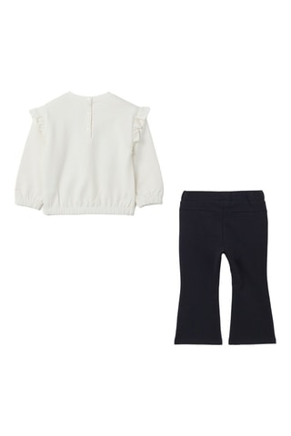 Biologisch Katoenen T-shirt en Broek Minnie Disney - Wit en Zwart