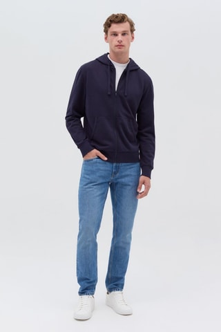 Sweater met capuchon - Nachtblauw