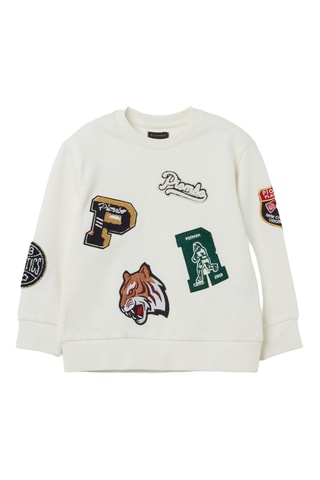 Sweat - Blanc et beige