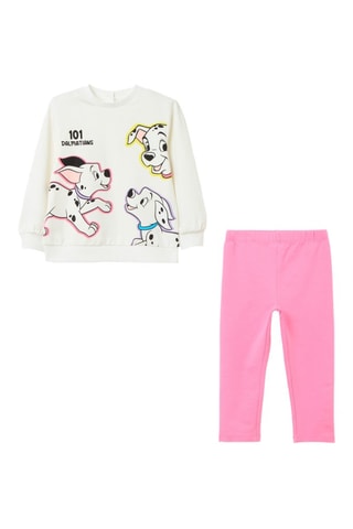 Sweater en Broek 101 Dalmatiërs Disney - Wit en Roze