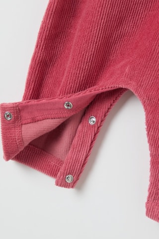 Velours T-shirt en Tuinbroek - Roze