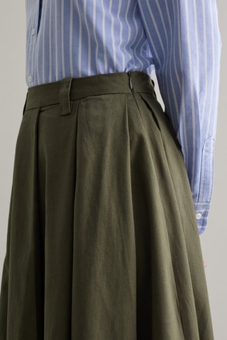 Plissérok - Smaragdgroen