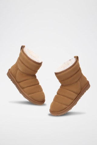 Bottines fourrées en nubuck Thornbill  - Marron