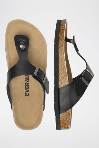 Sandales en cuir Flamingo  - Noir