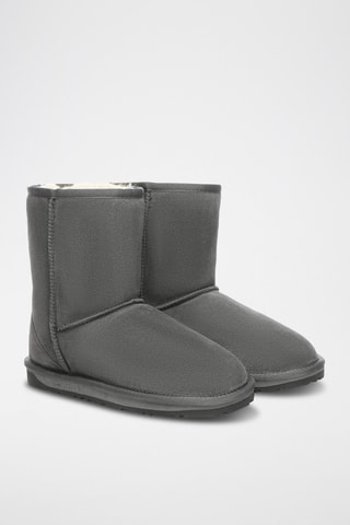 Bottines fourrées en nubuck Kookaburra  - Gris