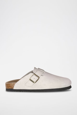Sabots en cuir Pintail  - Beige