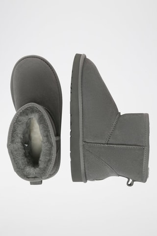 Bottines fourrées en nubuck Ostrich  - Gris