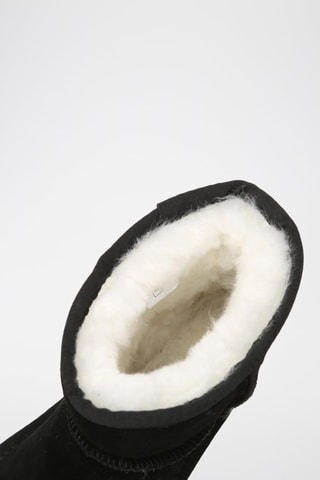 Bottines fourrées en nubuck Emu  - Noir