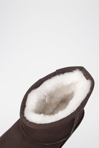 Bottines fourrées en nubuck Emu  - Marron