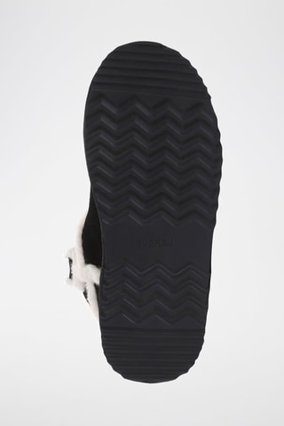 Bottines fourrées plateformes en nubuck Barren  - Noir