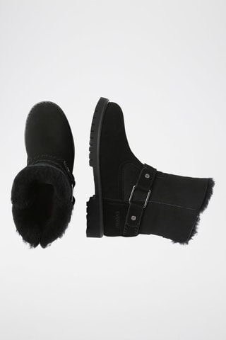 Bottines fourrées en cuir Pheasant  - Noir