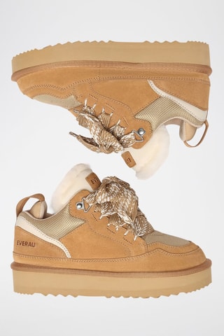 Baskets en nubuck Papuan  - Marron