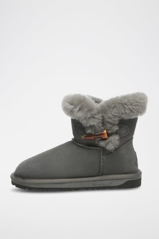 Bottines fourrées en nubuck Robin  - Gris