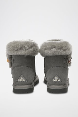 Bottines fourrées en nubuck Robin  - Gris