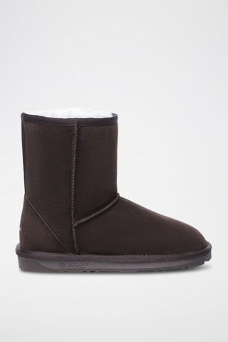 Bottines fourrées en nubuck Parrot  - Marron
