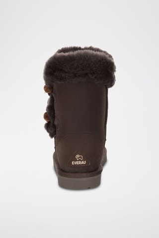 Bottines fourrées en nubuck Stork  - Marron