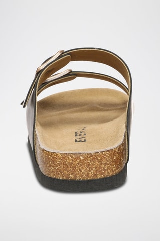 Mules en cuir Mallard  - Marron