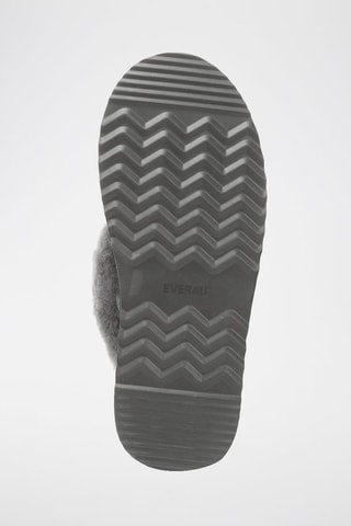 Pantoufles fourrées plateformes en nubuck Wagtail  - Gris