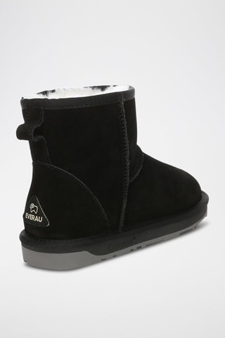 Bottines fourrées en nubuck Falcon  - Noir