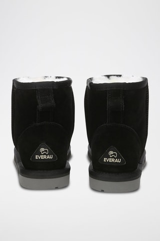 Bottines fourrées en nubuck Falcon  - Noir