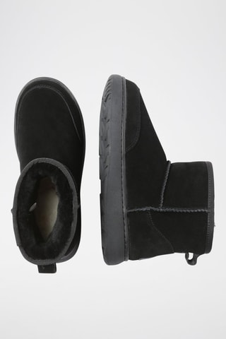 Bottines fourrées en nubuck Rosella  - Noir