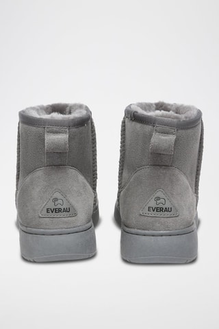 Bottines fourrées en nubuck Rosella  - Gris et rose