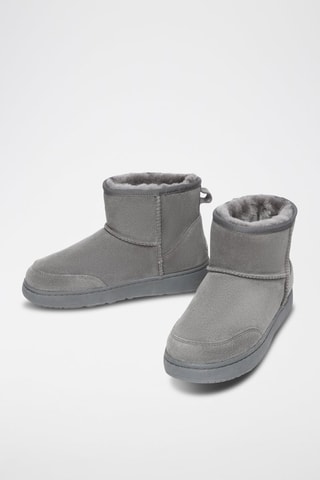 Bottines fourrées en nubuck Rosella  - Gris et rose