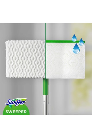 Balai avec 3 lingettes humides et 8 lingettes sèches Swiffer - Clean & Fresh