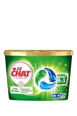 6 x 25 pastilles de lessive Le Chat Disc l'Expert