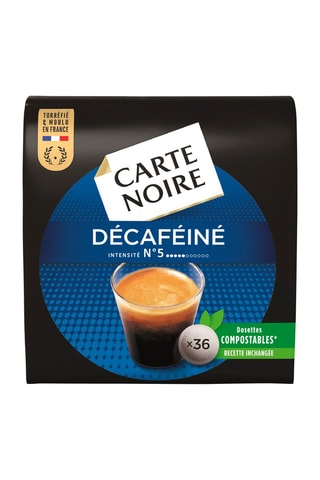 	Café décaféiné n°5 -10 x 36 dosettes compostables pour machine à dosettes souples