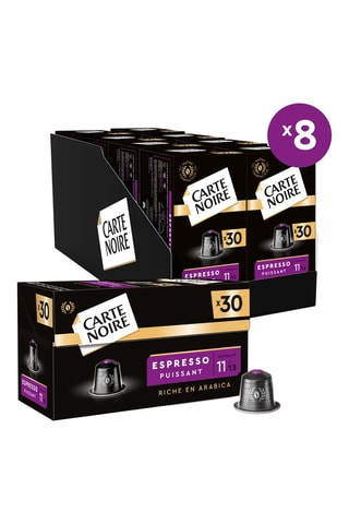 8 x Café espresso puissant n°11 30 capsules Nespresso®