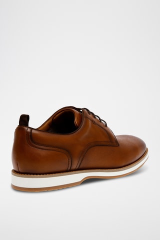 Derbys en cuir - Camel