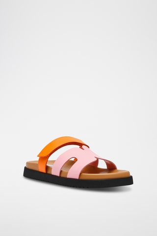 Sandales - Orange et rose