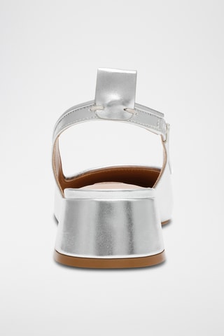 Escarpins en cuir de mouton - Argenté