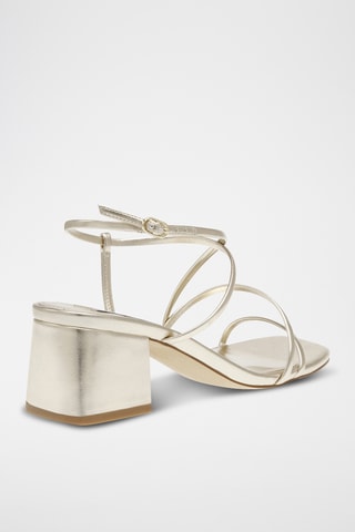 Sandales à talons - Doré