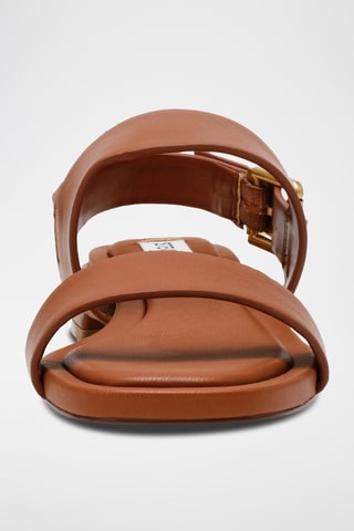 Sandales en cuir - Camel